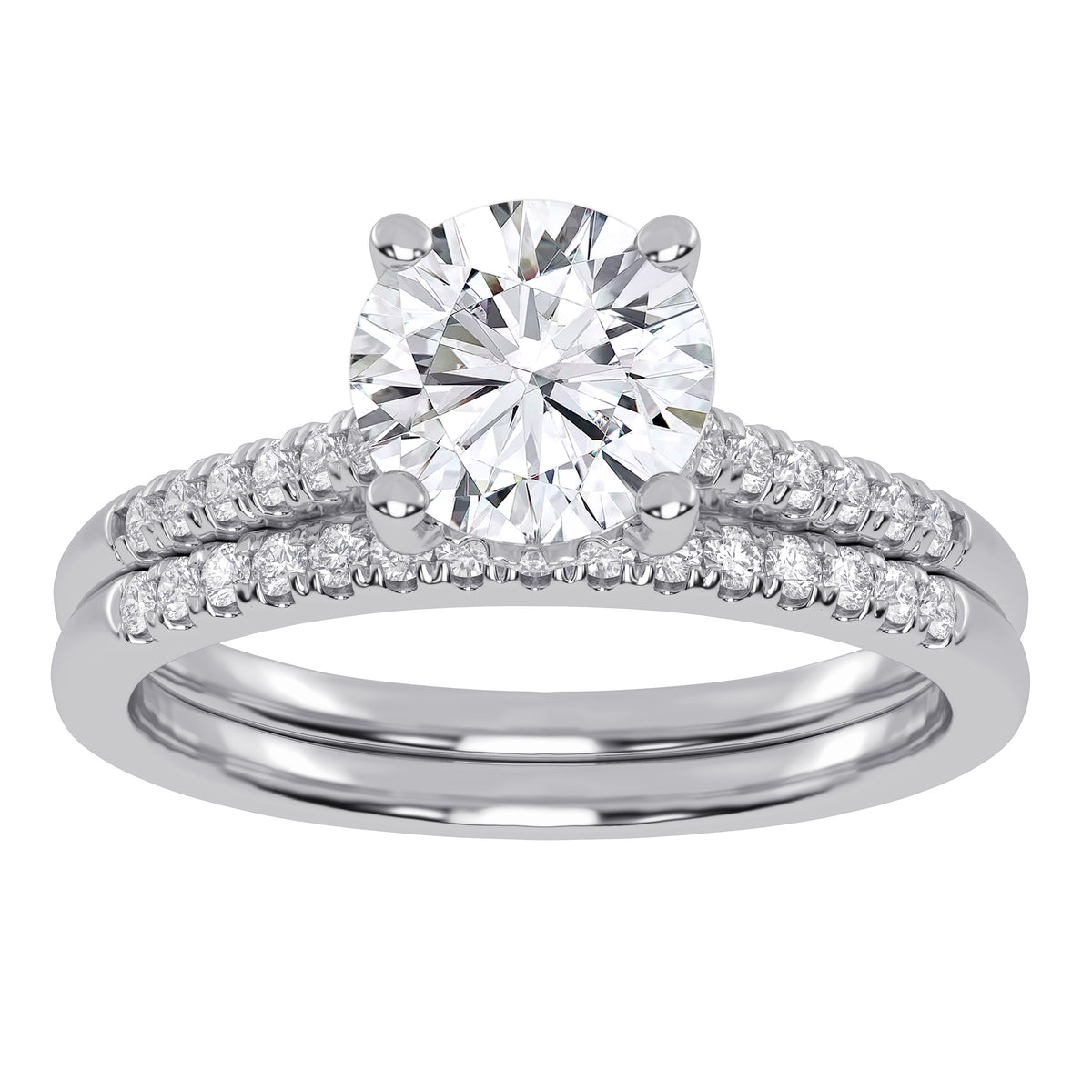 10K 1.26CT  Certified Lab-Grown Diamond Bridal Set 67910