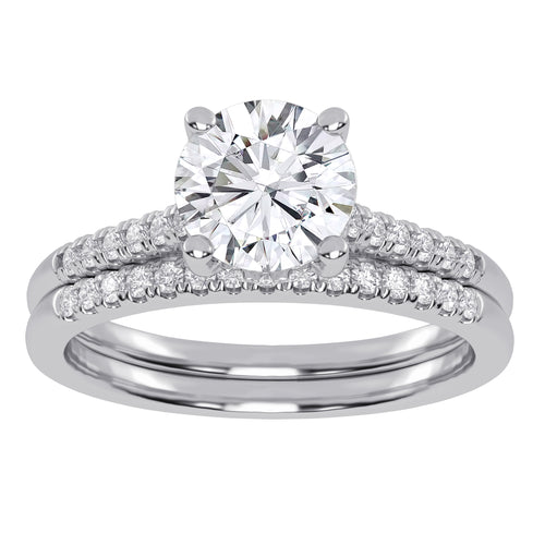 10K 1.26CT  Certified Lab-Grown Diamond Bridal Set 67910