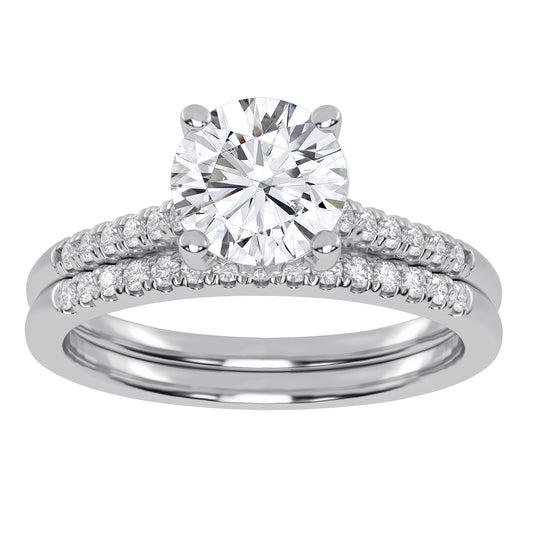 10K 1.26CT  Certified Lab-Grown Diamond Bridal Set 67910