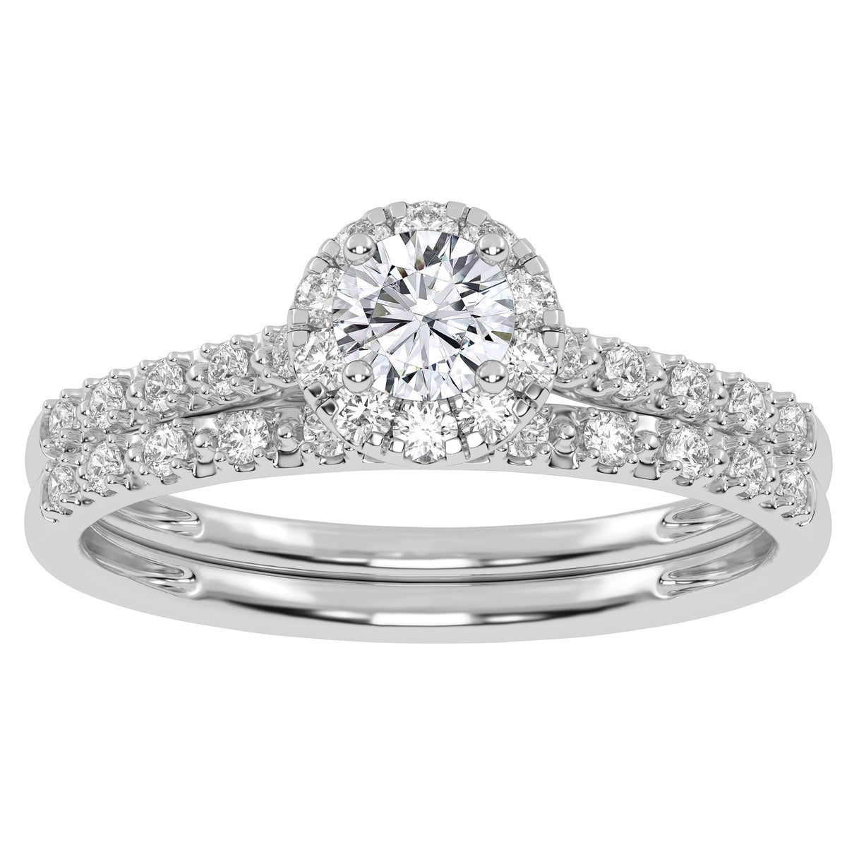 10K 0.38CT  Certified Lab-Grown Diamond Bridal Set 67938