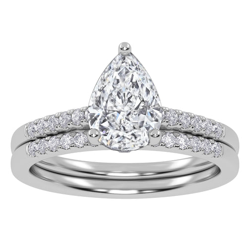 10K 1.28CT  Certified Lab-Grown Diamond Bridal Set 68186