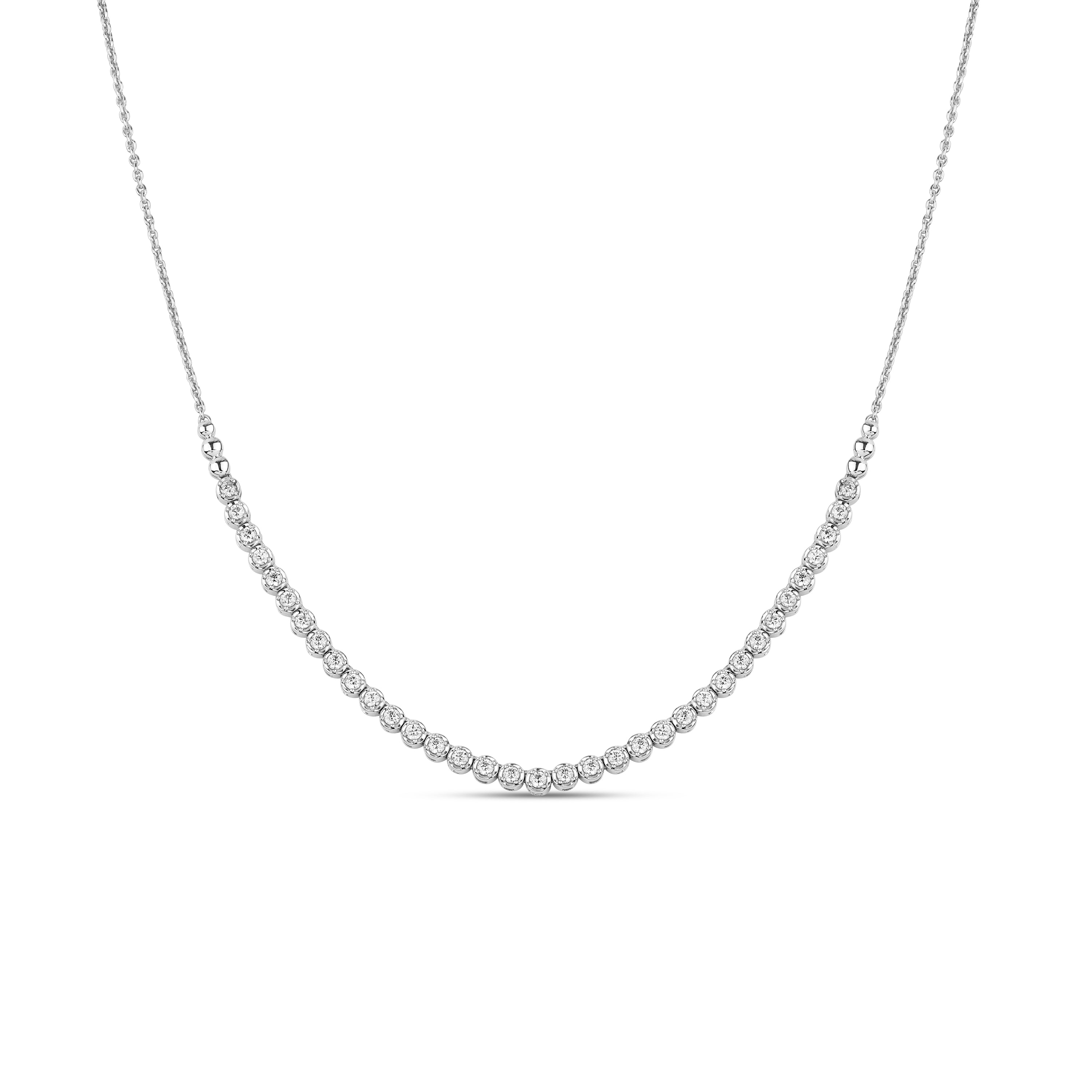 14K 1.00CT Certified Lab Grown Diamond Necklace 68410
