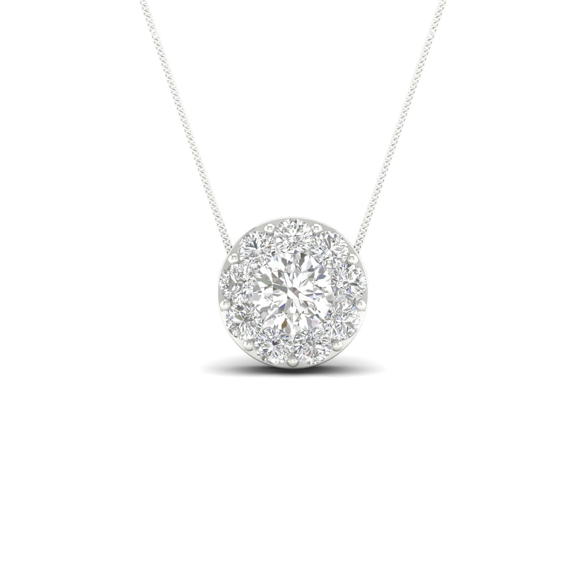 14K 1.00CT Lab Diamond Pendant 68419