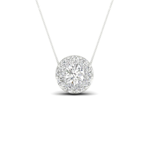 14K 1.00CT Lab Diamond Pendant 68419