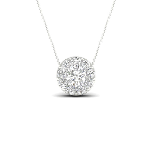 14K 1.00CT Lab Diamond Pendant 68419