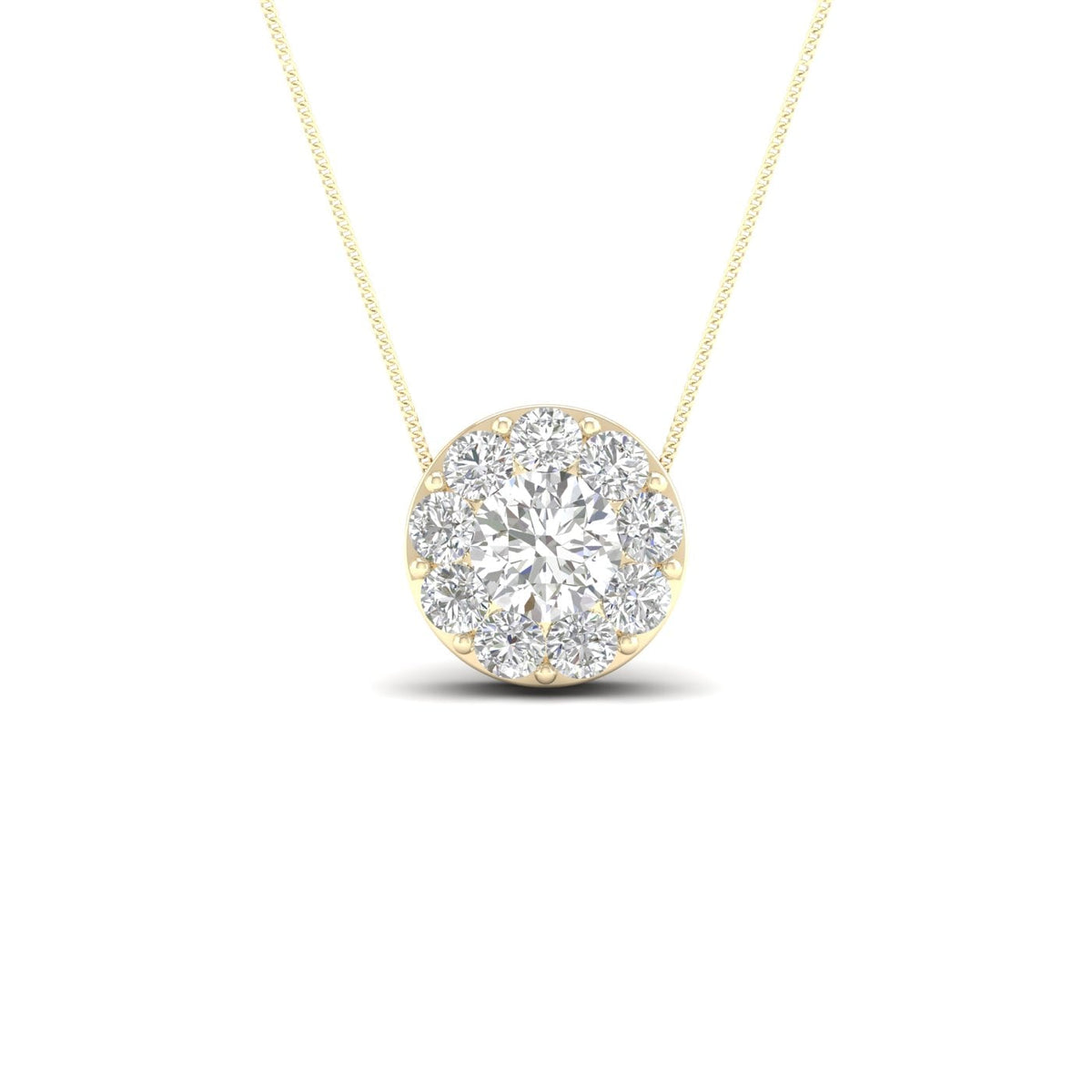 14K 2.00CT Lab Diamond Pendant 68420