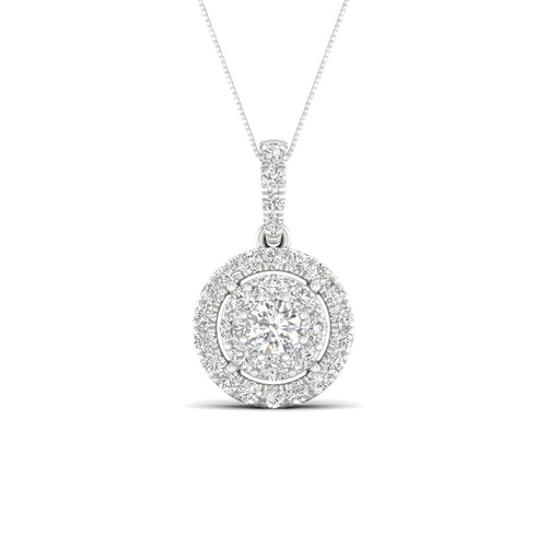 14K 0.50CT Lab Diamond Pendant 68423