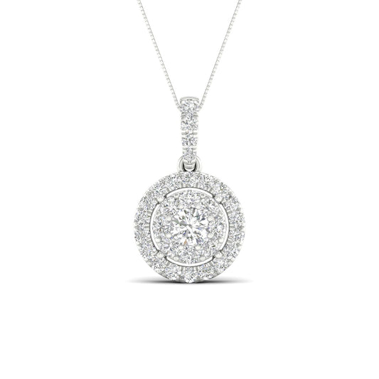 14K 0.50CT Lab Diamond Pendant 68423