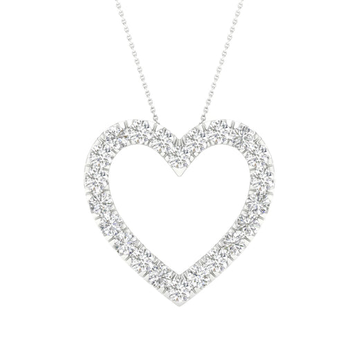 14k 1.00CT Certified Lab Grown Diamond Pendant 68432