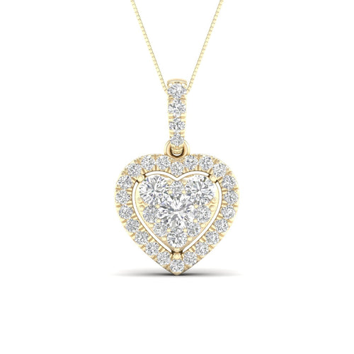 14K 0.50CT Lab Diamond Pendant 68434