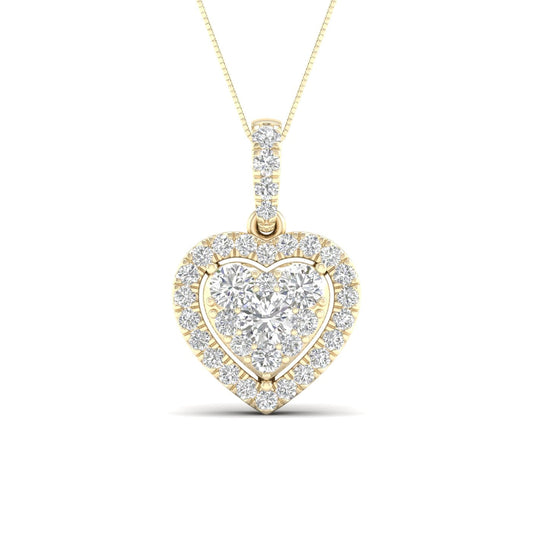 14K 0.50CT Lab Diamond Pendant 68434