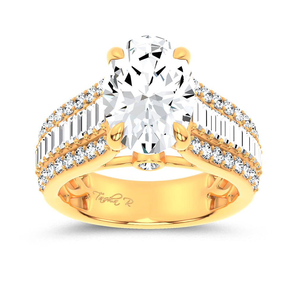 14K 4.00CT Certified Lab Grown Engagement Ring 68494