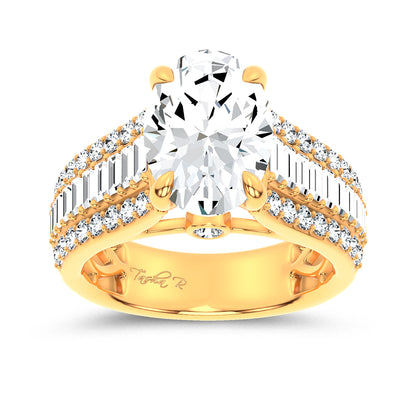 14K 4.00CT Certified Lab Grown Engagement Ring 68494