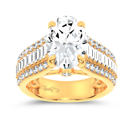 14K 4.00CT Certified Lab Grown Engagement Ring 68494