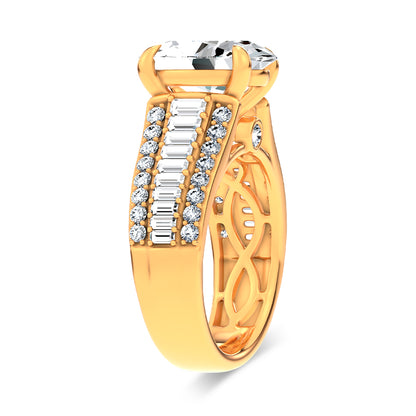 14K 4.00CT Certified Lab Grown Engagement Ring 68494