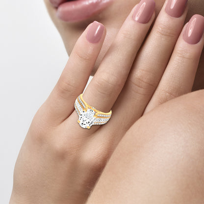 14K 4.00CT Certified Lab Grown Engagement Ring 68494
