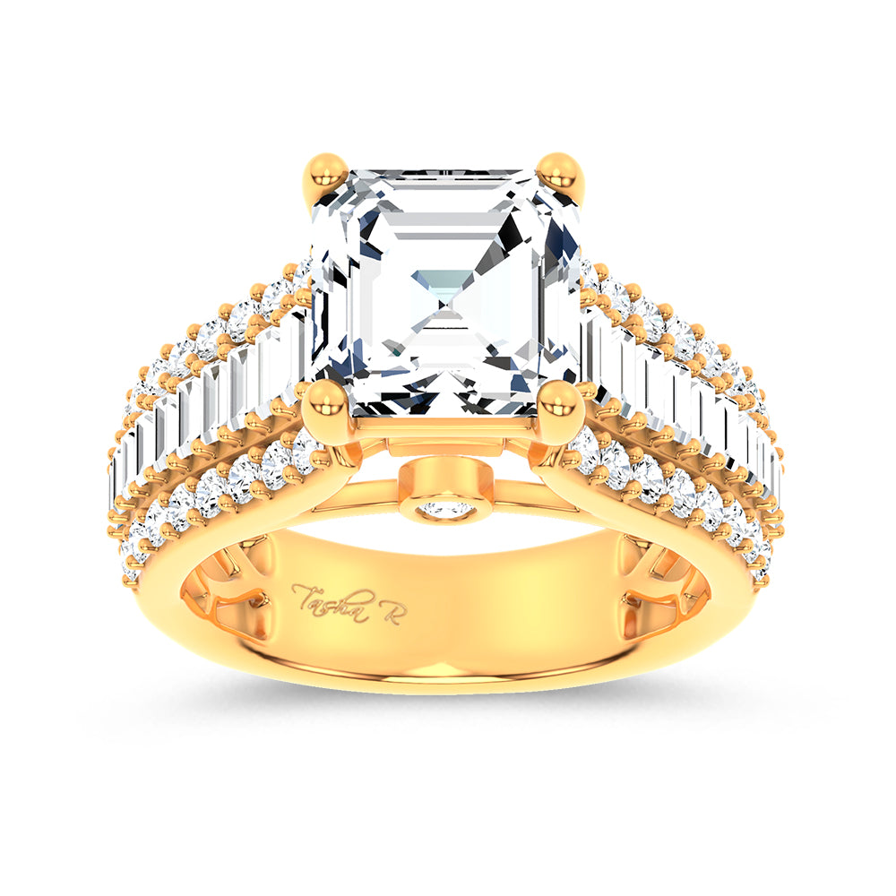 14K 4.00CT Certified Lab Grown Engagement Ring 68495