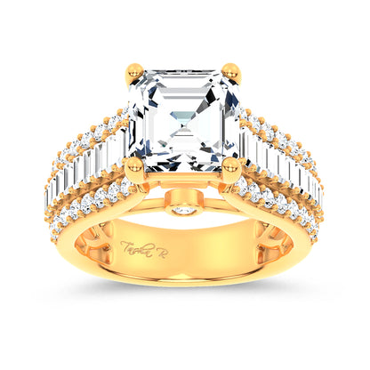 14K 4.00CT Certified Lab Grown Engagement Ring 68495