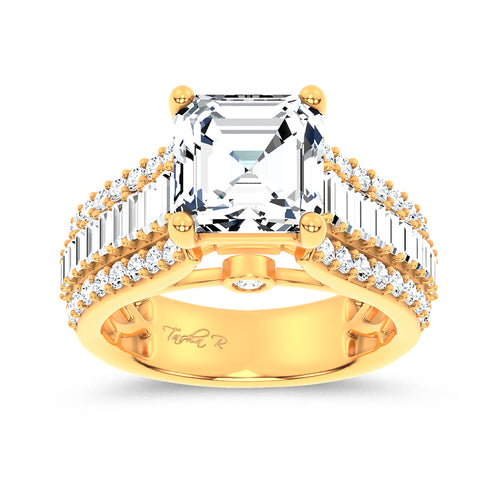 14K 4.00CT Certified Lab Grown Engagement Ring 68495