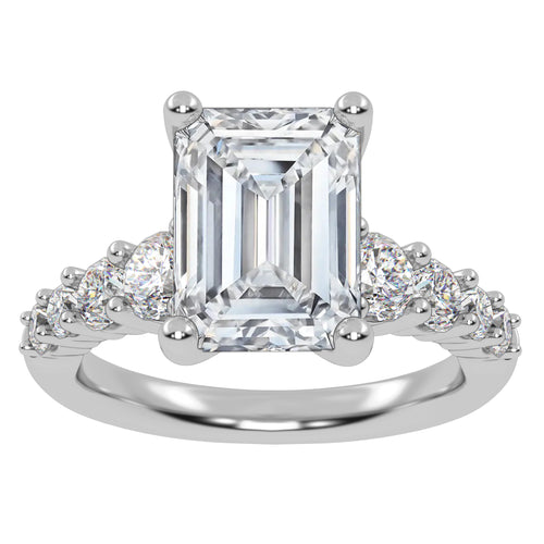 10K 3.75CT Certified Lab Grown Diamond Engagement Ring 71193