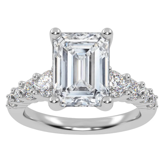 10K 3.75CT Certified Lab Grown Diamond Engagement Ring 71193