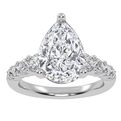 14K 3.75CT Certified Lab Grown Diamond Engagement Ring 68516