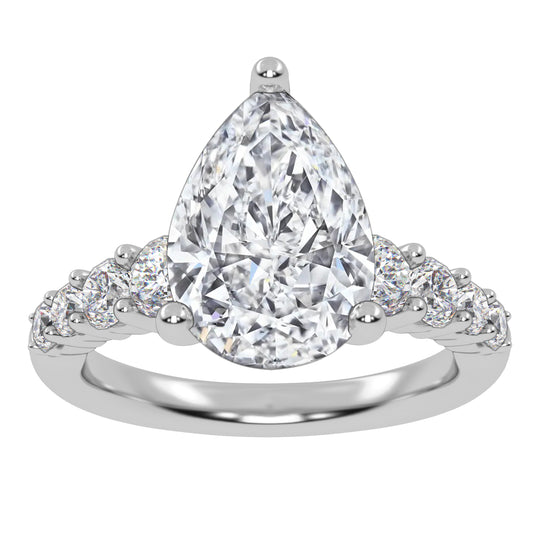 14K 3.75CT Certified Lab Grown Diamond Engagement Ring 68516