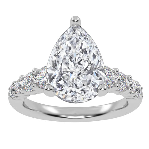 10K 3.75CT Certified Lab Grown Diamond Engagement Ring 71191