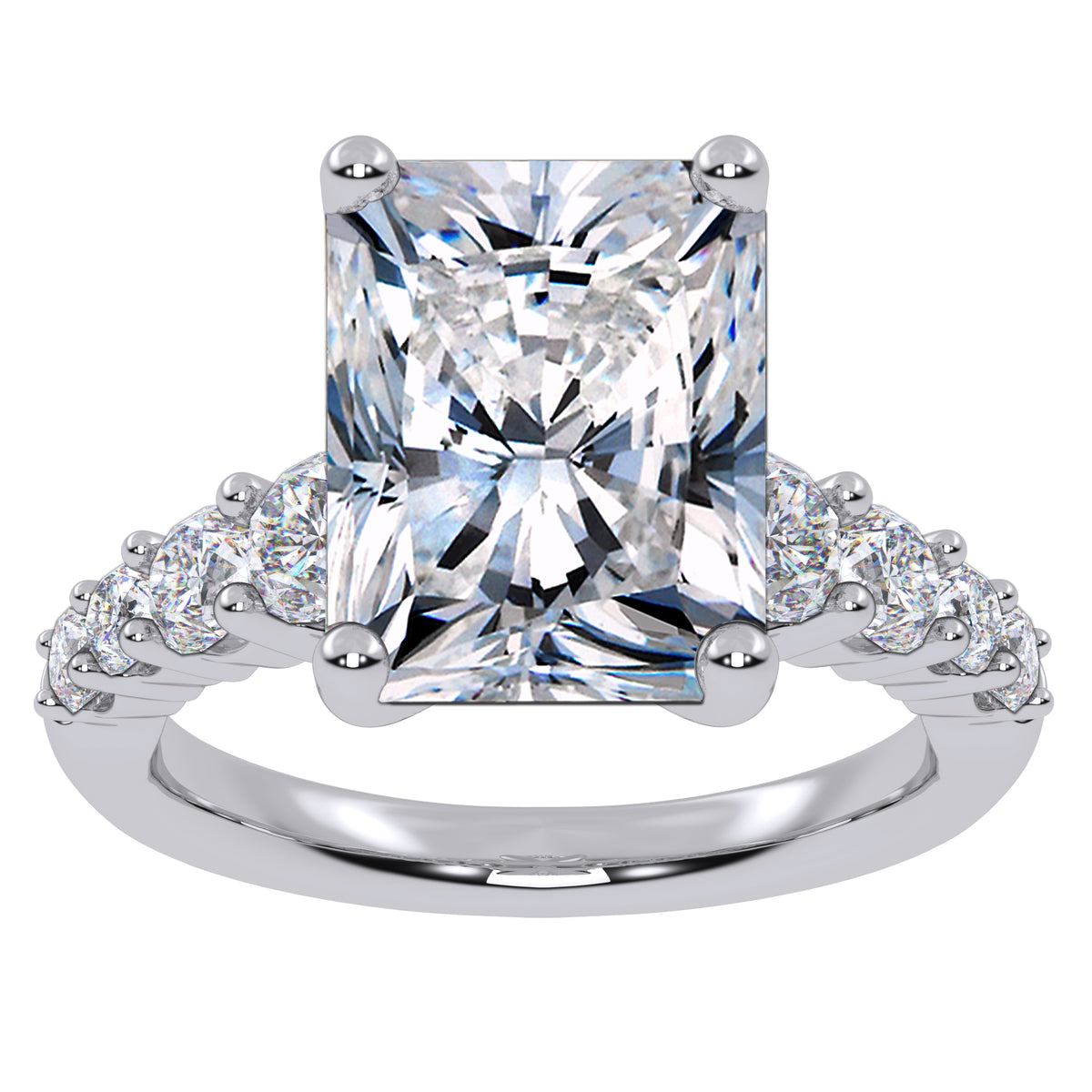 14K 3.75CT Certified Lab Grown Diamond Engagement Ring 68518