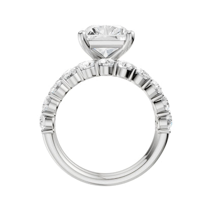 14K 5.00CT Certified Lab Grown Diamond Bridal Set 68752