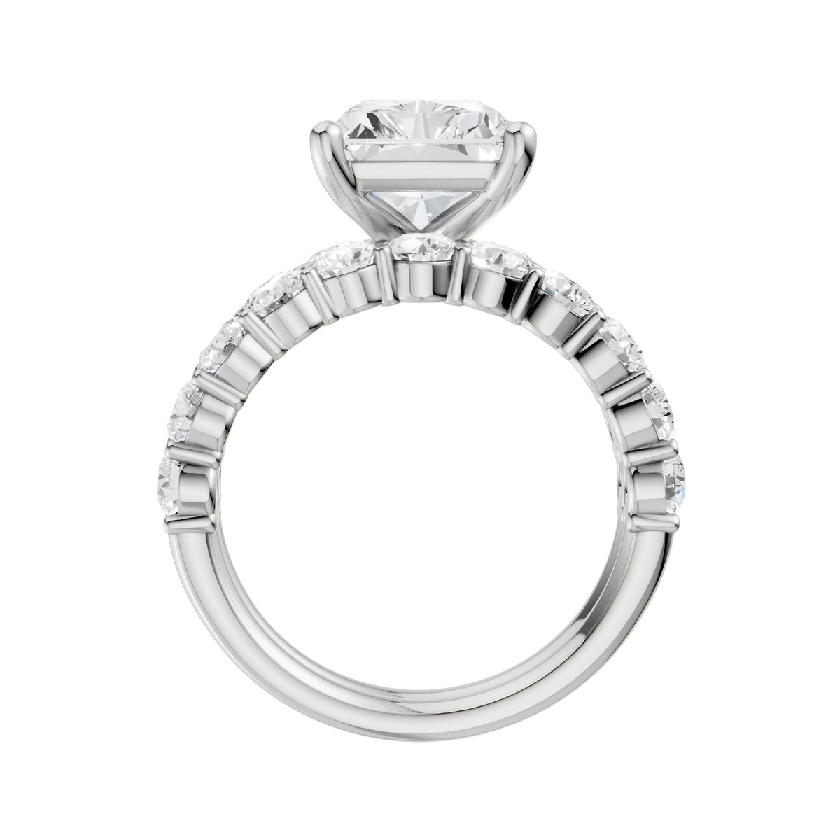 14K 6.00CT Certified Lab Grown Diamond Bridal Set 68767