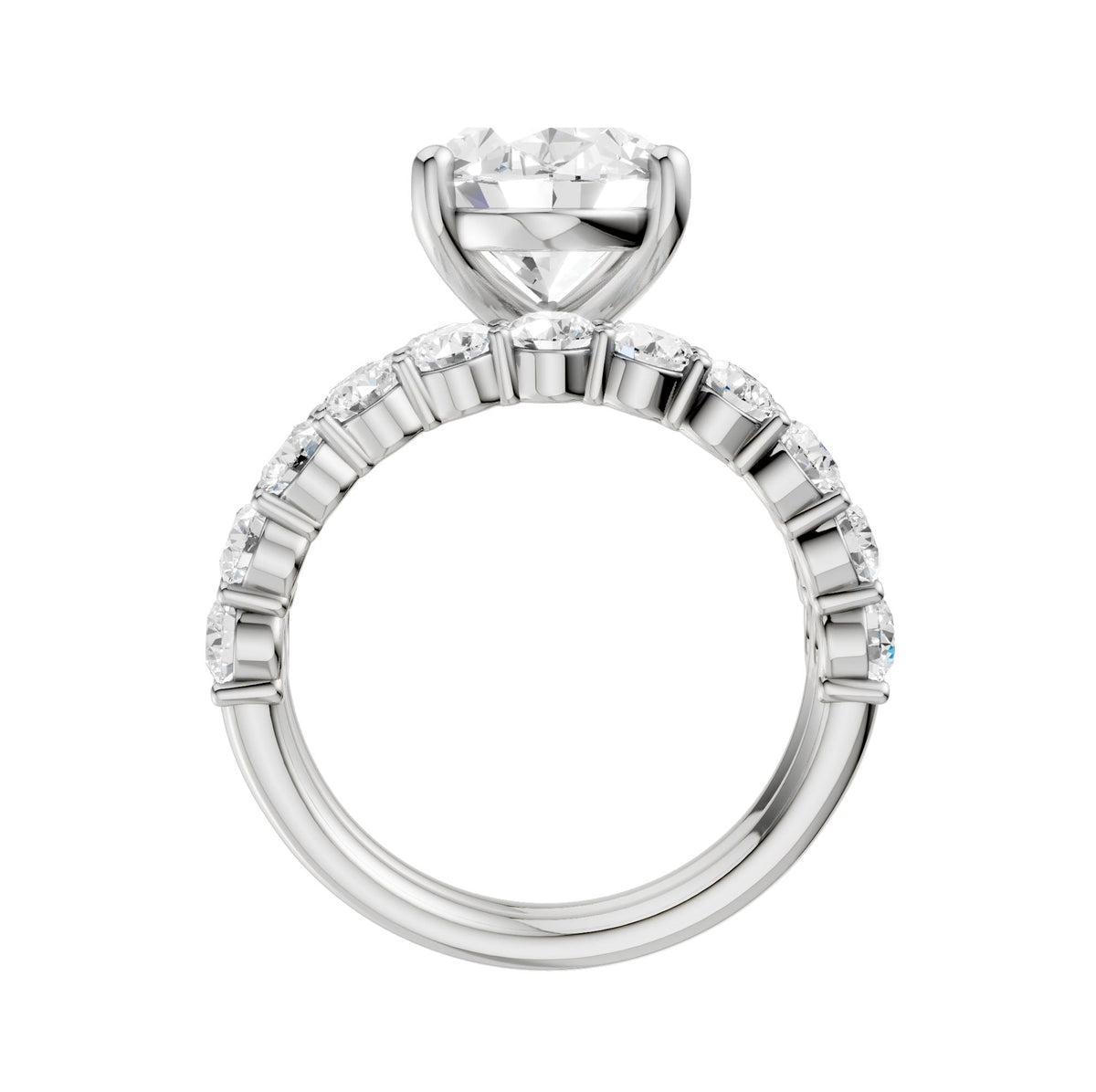 14K 4.00CT Certified Lab Grown Diamond Bridal Set 68768