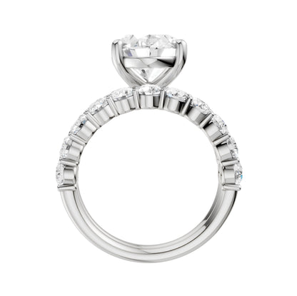 14K 4.00CT Certified Lab Grown Diamond Bridal Set 68768