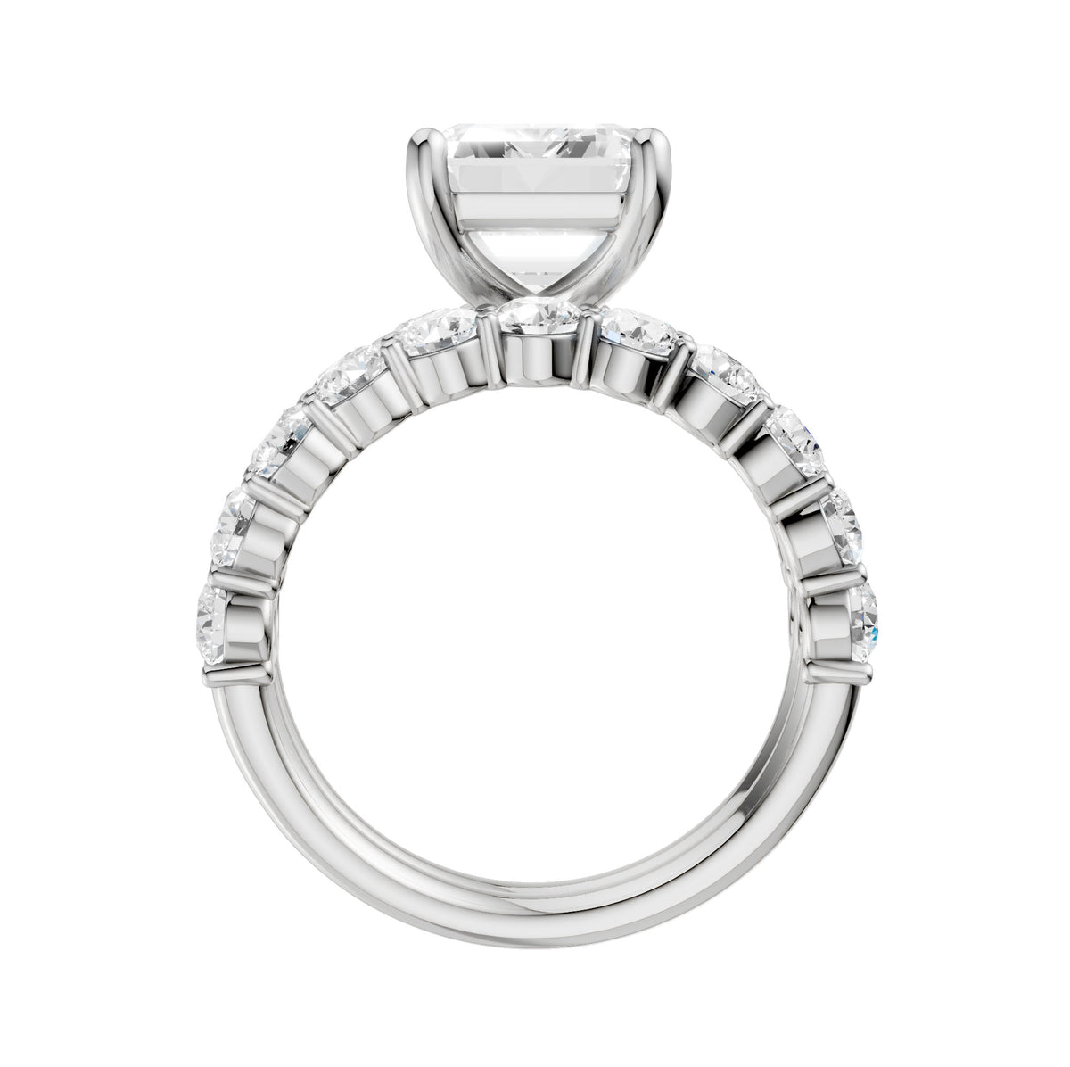 14K 5.00CT Certified Lab Grown Diamond Bridal Set 68756