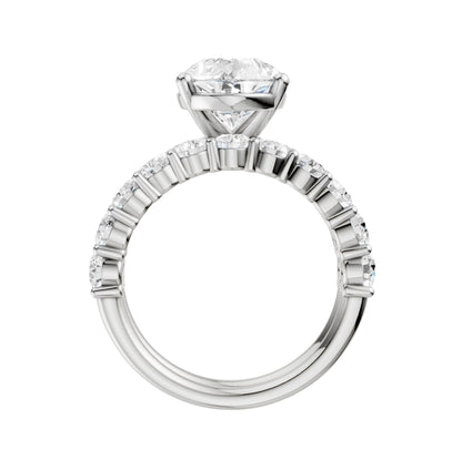 14K 6.00CT Certified Lab Grown Diamond Bridal Set 68774