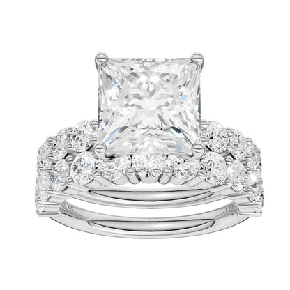 14K 6.00CT Certified Lab Grown Diamond Bridal Set 68782