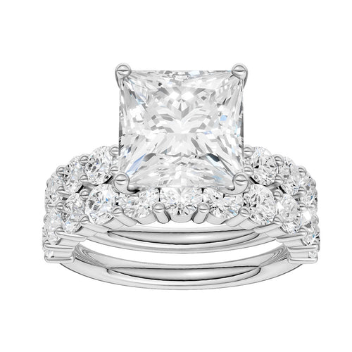 14K 6.00CT Certified Lab Grown Diamond Bridal Set 68782