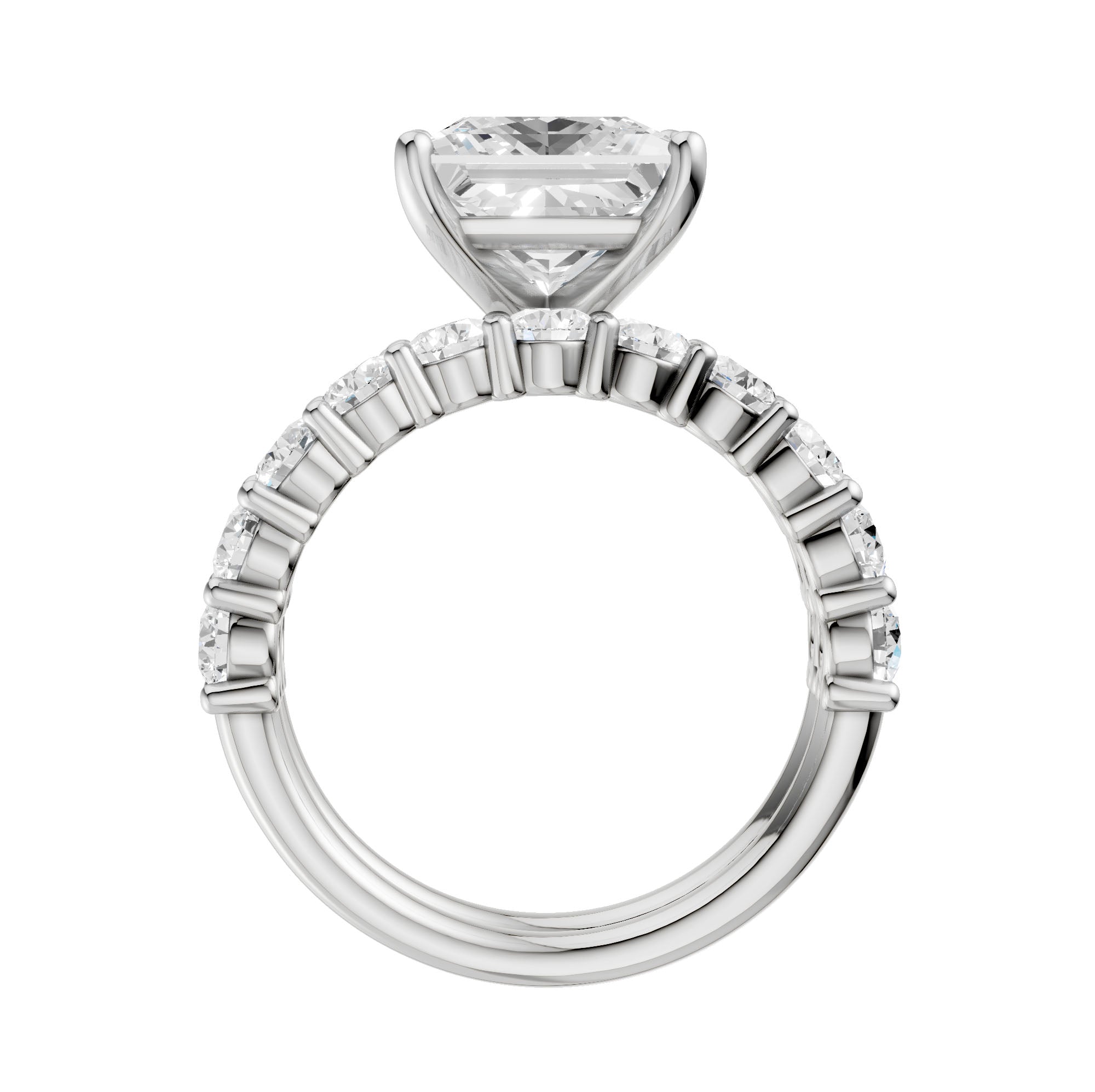 14K 6.00CT Certified Lab Grown Diamond Bridal Set 68782
