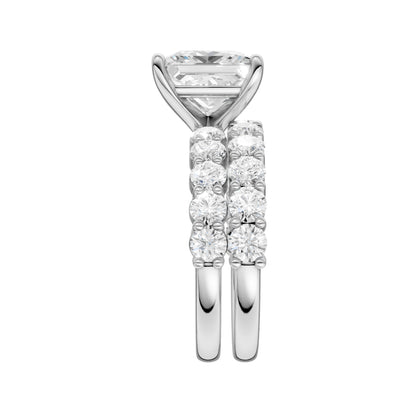 14K 6.00CT Certified Lab Grown Diamond Bridal Set 68782