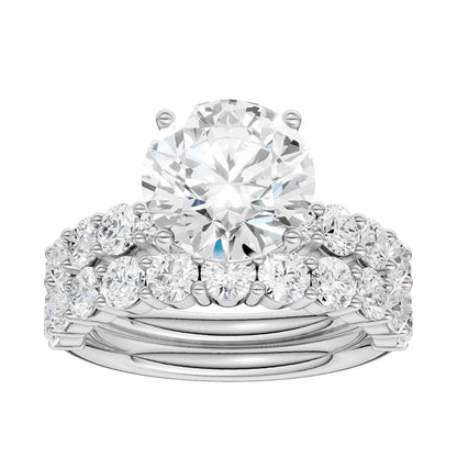 14K 4.00CT Certified Lab Grown Diamond Bridal Set 68775