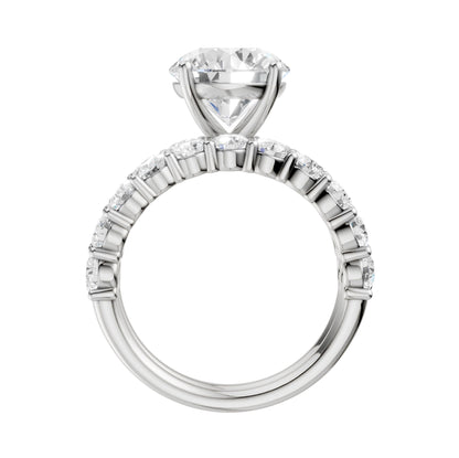14K 5.00CT Certified Lab Grown Diamond Bridal Set 68777