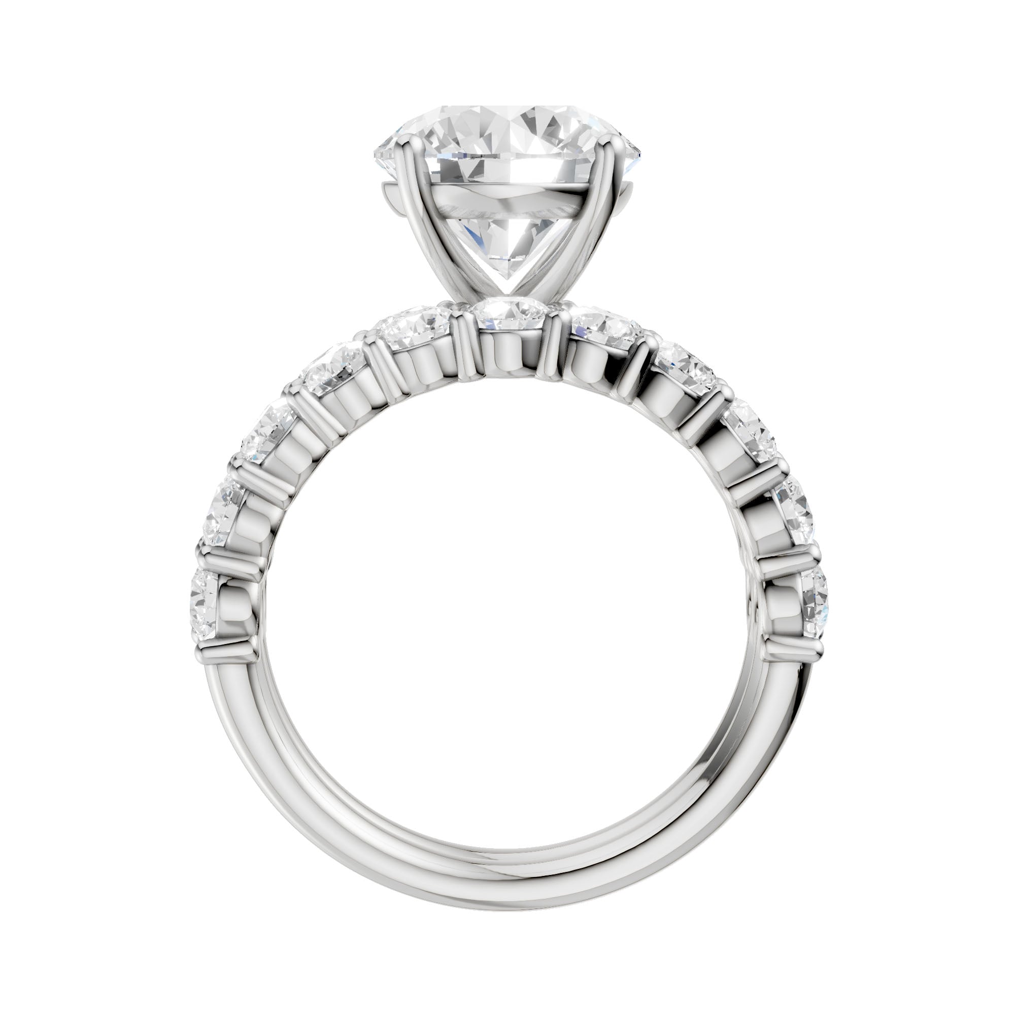14K 6.00CT Certified Lab Grown Diamond Bridal Set 68788
