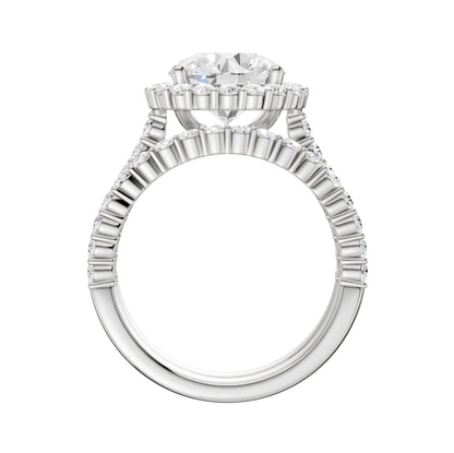 14K 4.00CT DIAMOND BRIDAL SET 68801