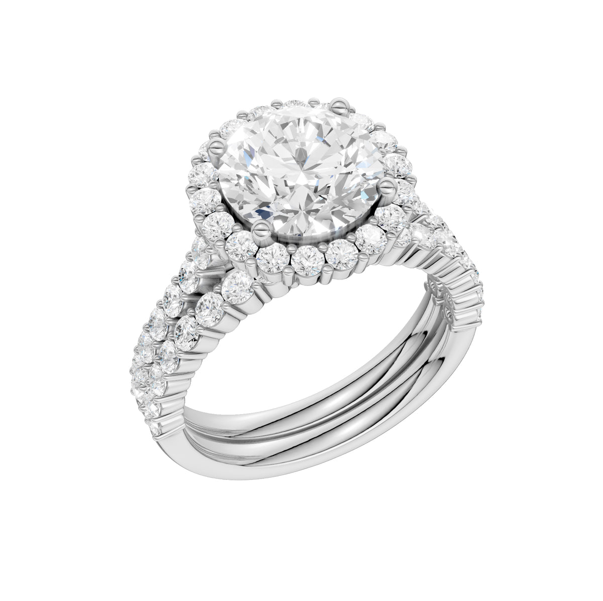 14K 4.00CT DIAMOND BRIDAL SET 68801