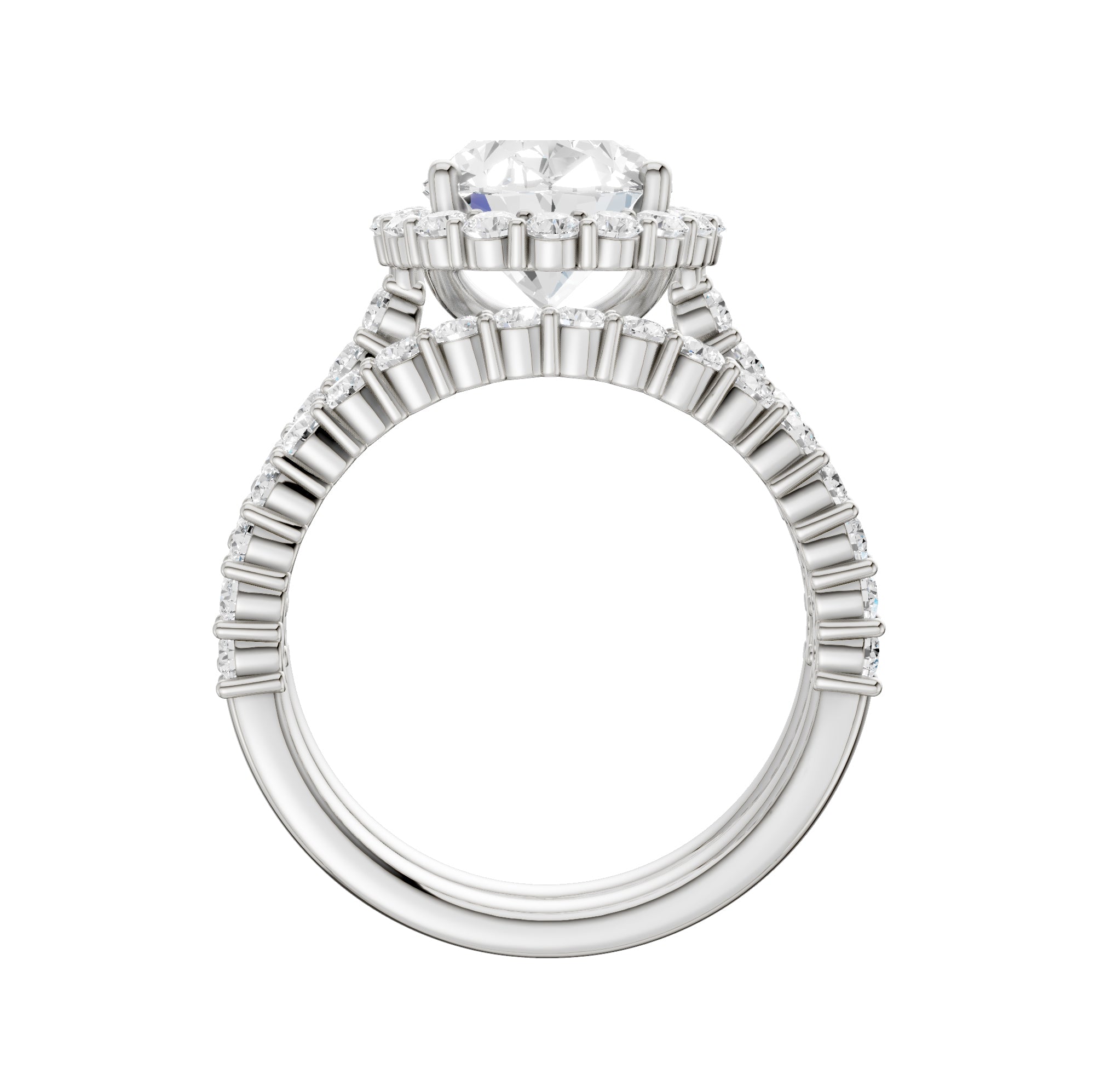 14K 4.00CT DIAMOND BRIDAL SET 68802