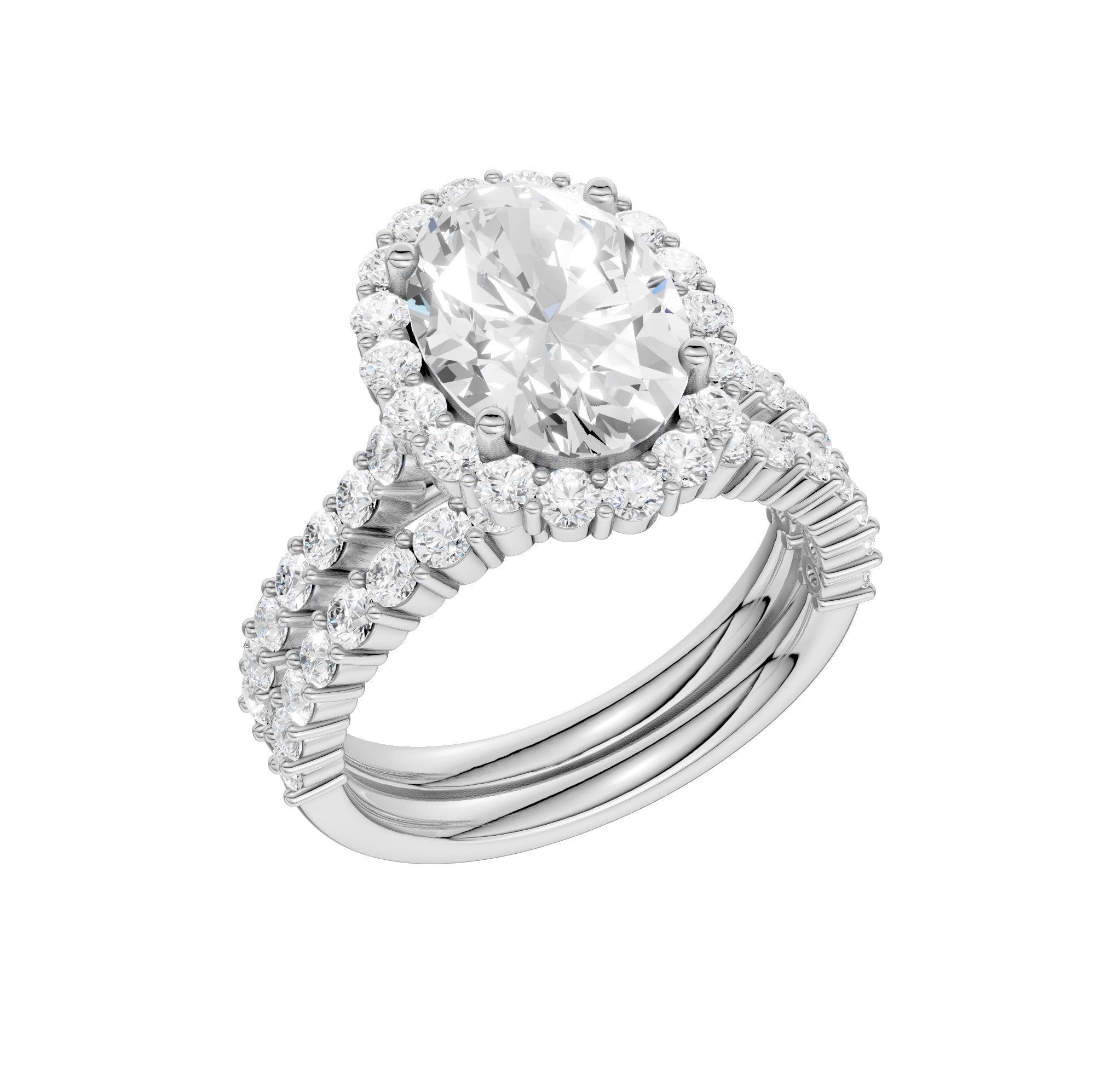 14K 4.00CT DIAMOND BRIDAL SET 68802