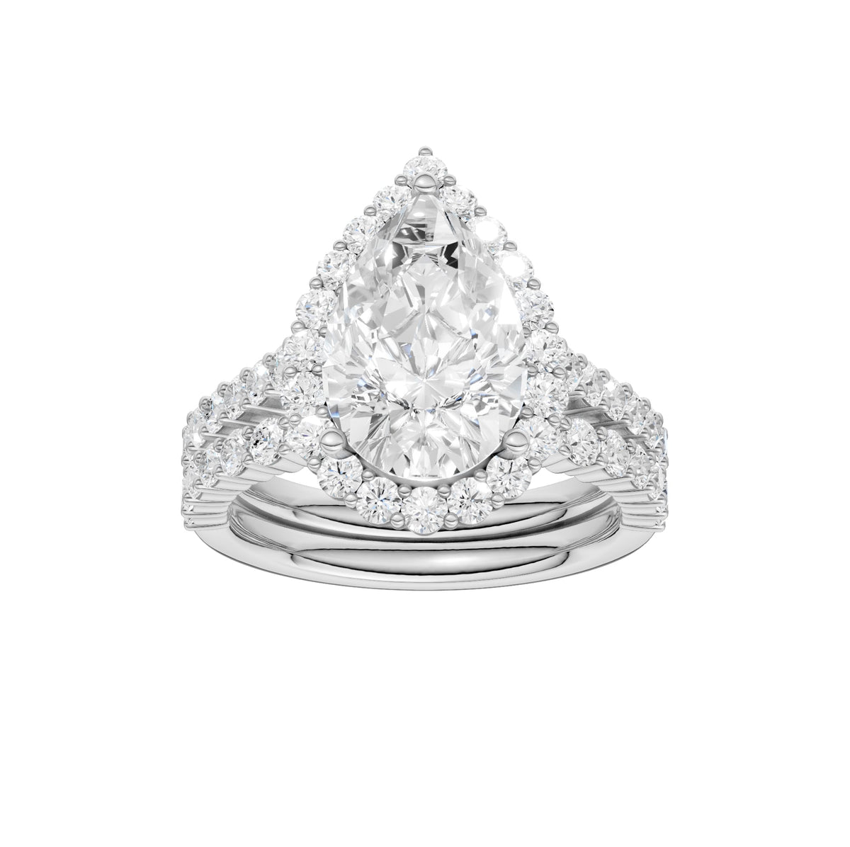14K 4.00CT DIAMOND BRIDAL SET 68803