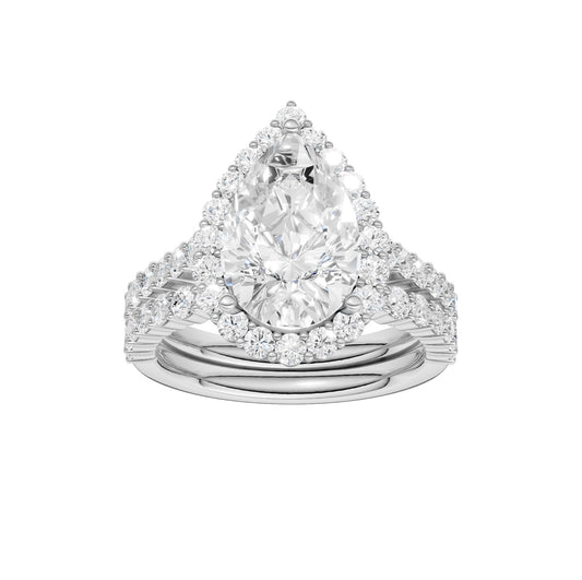 14K 4.00CT DIAMOND BRIDAL SET 68803