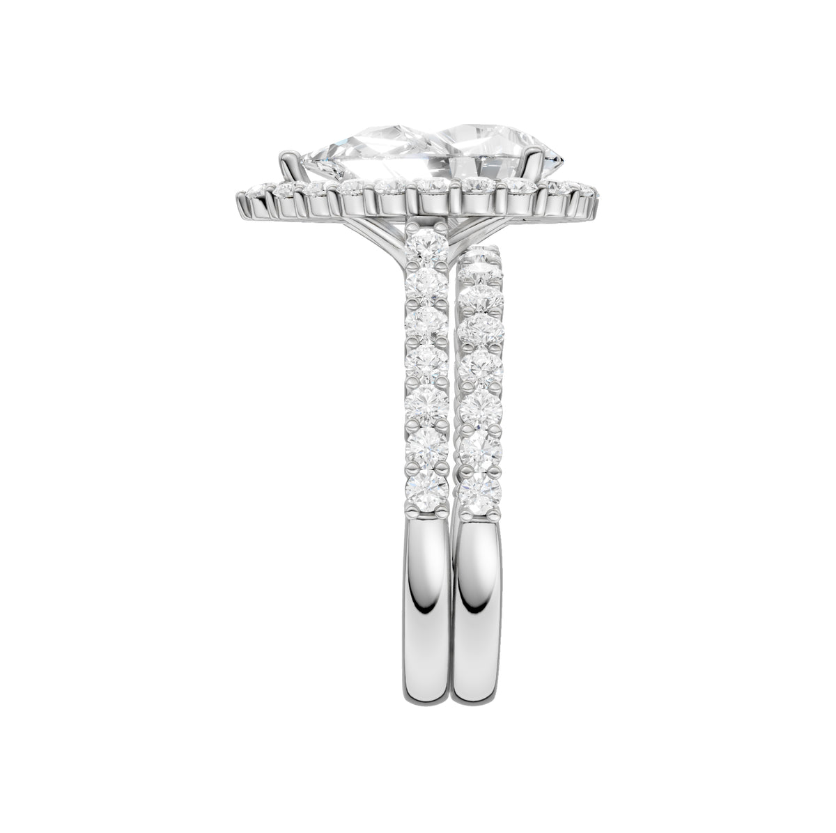 14K 4.00CT DIAMOND BRIDAL SET 68803