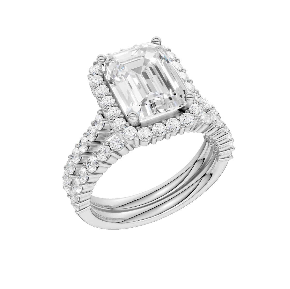 14K 4.00CT DIAMOND BRIDAL SET 68804